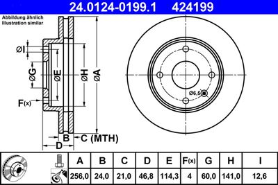 Тормозной диск ATE 24.0124-0199.1