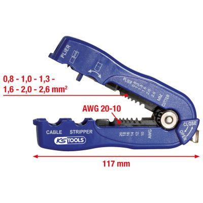 Izolācijas noņemšanas instruments KS TOOLS 115.1252