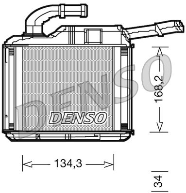 Теплообменник, отопление салона DENSO DRR32010