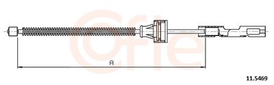 Тросик, cтояночный тормоз COFLE 92.11.5469