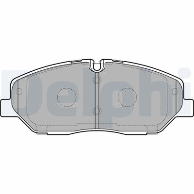 Комплект тормозных колодок, дисковый тормоз DELPHI LP3294