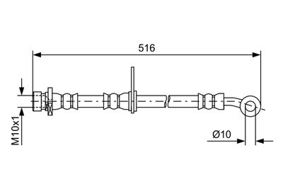 Bremžu šļūtene BOSCH 1 987 481 730