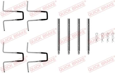 Комплектующие, колодки дискового тормоза QUICK BRAKE 109-0977