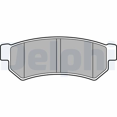 Комплект тормозных колодок, дисковый тормоз DELPHI LP2502