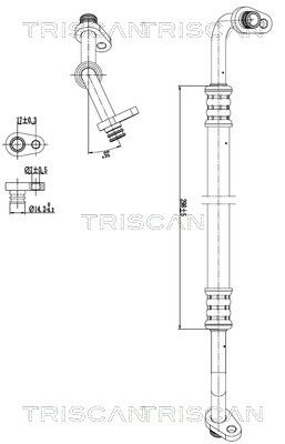 Augst-/Zemspiediena cauruļvads, Gaisa kond. sist. TRISCAN 9010 28035