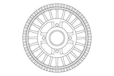 Тормозной барабан TRW DB4557MR