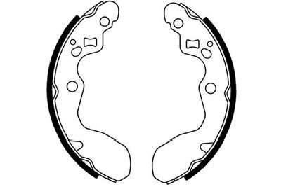 Bremžu loku komplekts KAVO PARTS KBS-8921