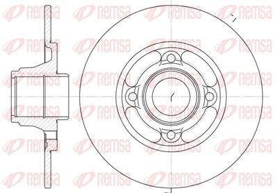 Тормозной диск REMSA 6537.00
