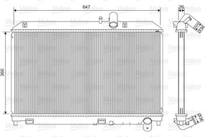 Radiators, Motora dzesēšanas sistēma VALEO 701561