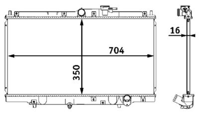 Radiators, Motora dzesēšanas sistēma MAHLE CR 202 000S