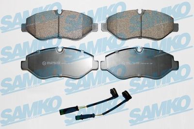 Комплект тормозных колодок, дисковый тормоз SAMKO 5SP1275A