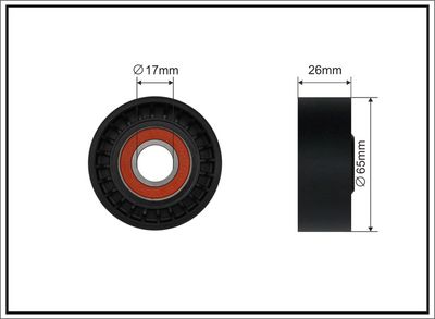 Spriegotājrullītis, Ķīļrievu siksna CAFFARO 500751
