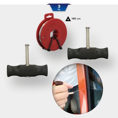 Griešanas stiepļu komplekts, Stiklu demontāža KS TOOLS BT681150