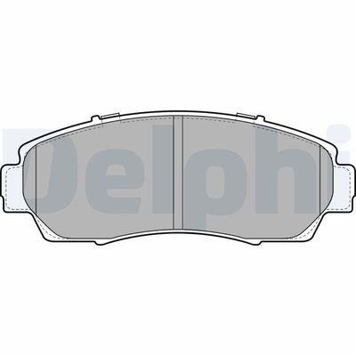 Комплект тормозных колодок, дисковый тормоз DELPHI LP2046