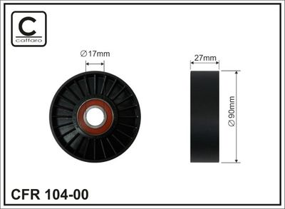 Parazīt-/Vadrullītis, Ķīļrievu siksna CAFFARO 104-00