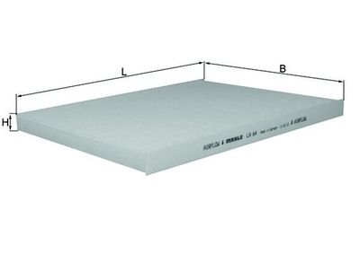 Фильтр, воздух во внутренном пространстве MAHLE LA 64