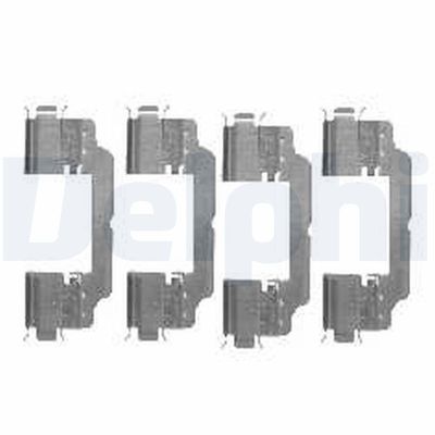 Комплектующие, колодки дискового тормоза DELPHI LX0475