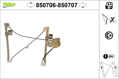 Стеклоподъемник VALEO 850706
