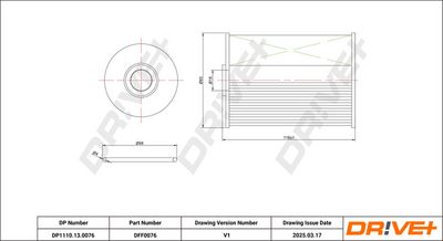 Degvielas filtrs Dr!ve+ DP1110.13.0076