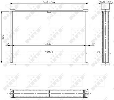 сетка радиатора, охлаждение двигателя NRF 17302