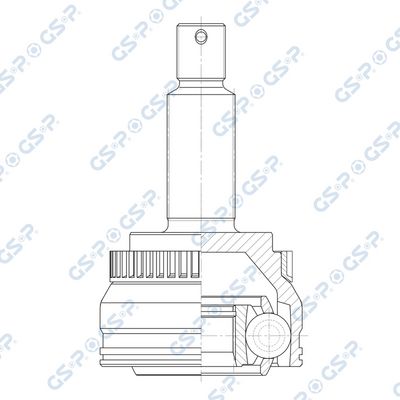 Šarnīru komplekts, Piedziņas vārpsta GSP 602233