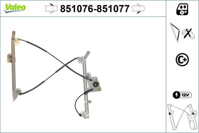 Стеклоподъемник VALEO 851076
