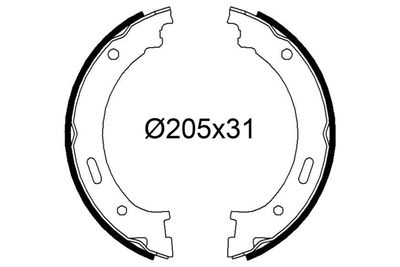 Bremžu loku komplekts VALEO 564292