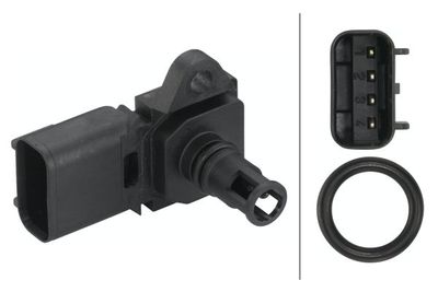 Датчик, давление наддува HELLA 6PP 009 400-491