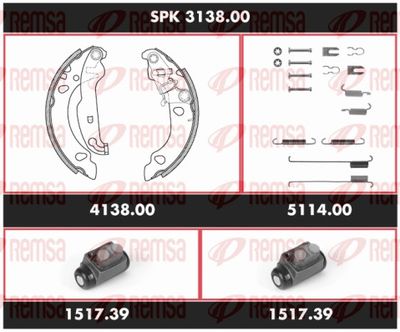 Bremžu komplekts, Trumuļu bremzes REMSA SPK 3138.00