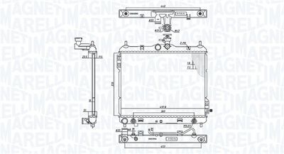 Radiators, Motora dzesēšanas sistēma MAGNETI MARELLI 350213197700