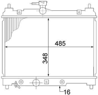 Radiators, Motora dzesēšanas sistēma MAHLE CR 1522 000S