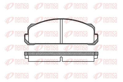 Комплект тормозных колодок, дисковый тормоз REMSA 0022.40