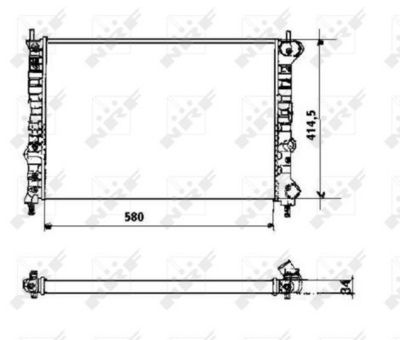 Radiators, Motora dzesēšanas sistēma NRF 58169