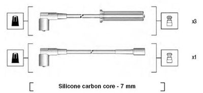 Augstsprieguma vadu komplekts MAGNETI MARELLI 941365030926