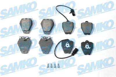 Комплект тормозных колодок, дисковый тормоз SAMKO 5SP2297