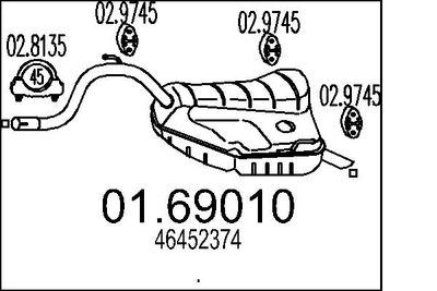 Глушитель выхлопных газов конечный MTS 01.69010