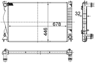 Radiators, Motora dzesēšanas sistēma MAHLE CR 978 000S