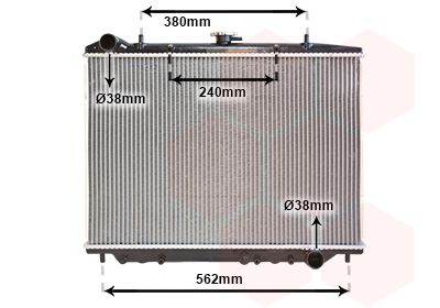 Radiators, Motora dzesēšanas sistēma VAN WEZEL 37002456
