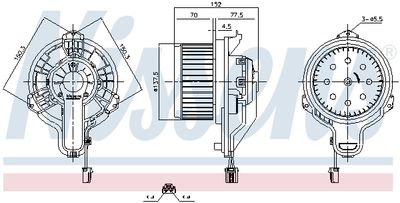 Вентилятор салона NISSENS 87867