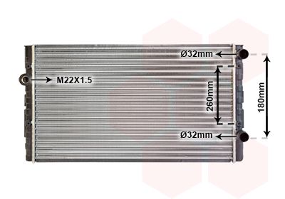 Radiators, Motora dzesēšanas sistēma VAN WEZEL 58002104