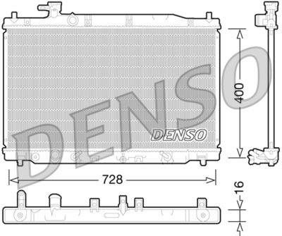 Radiators, Motora dzesēšanas sistēma DENSO DRM40030