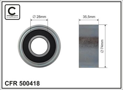 Spriegotājrullītis, Ķīļrievu siksna CAFFARO 500418