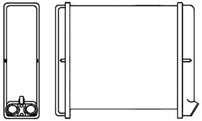 Теплообменник, отопление салона MAHLE AH 170 000S