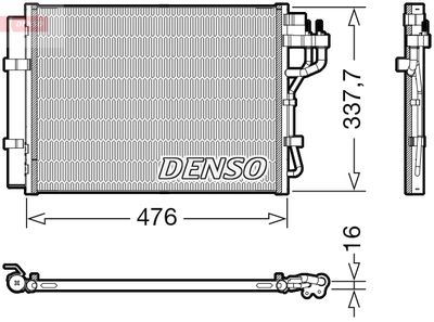 Конденсатор, кондиционер DENSO DCN41023