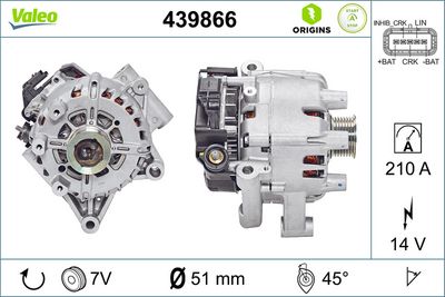 Starteris-ģenerators VALEO 439866