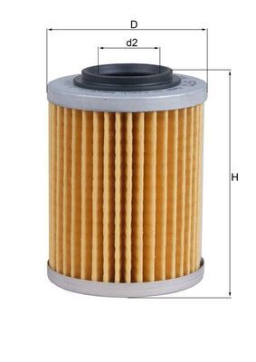 Eļļas filtrs MAHLE OX 970