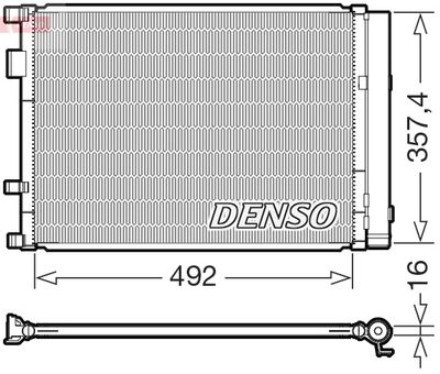 Конденсатор, кондиционер DENSO DCN43020