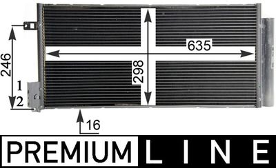 Конденсатор, кондиционер MAHLE AC 505 000P