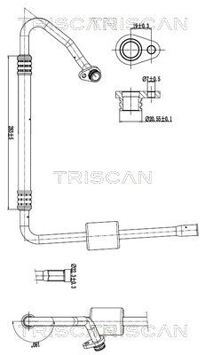 Augst-/Zemspiediena cauruļvads, Gaisa kond. sist. TRISCAN 9010 28052