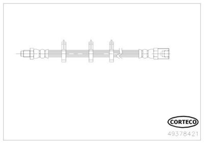 Тормозной шланг CORTECO 49378421